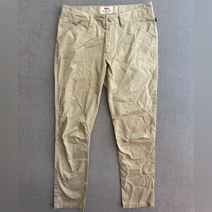 Fjallraven Pants 26 Women's High Coast Trousers Regular Fit Beige Tan Outdoor